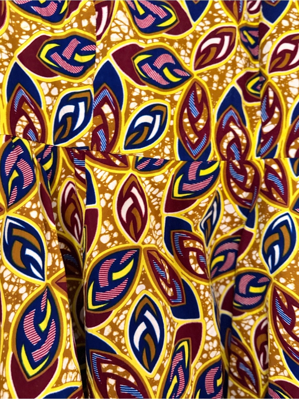 3/4 Sleeve Mustard Abstract Print Fit & Flare Dress | Women’s Medium/Large | - Picture 6 of 12